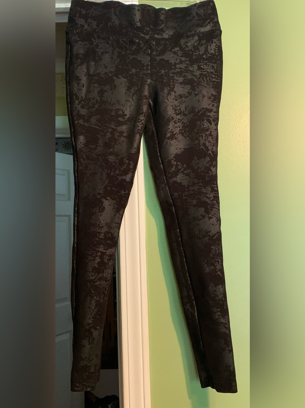 INC International Concepts Black Velvet-Texture Jeggings